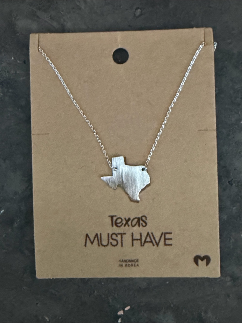 Must Have Silver Texas State Pendant Necklace - Picture 2 of 5